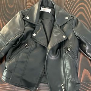 Faux Leather jacket toddler boy 4-5T